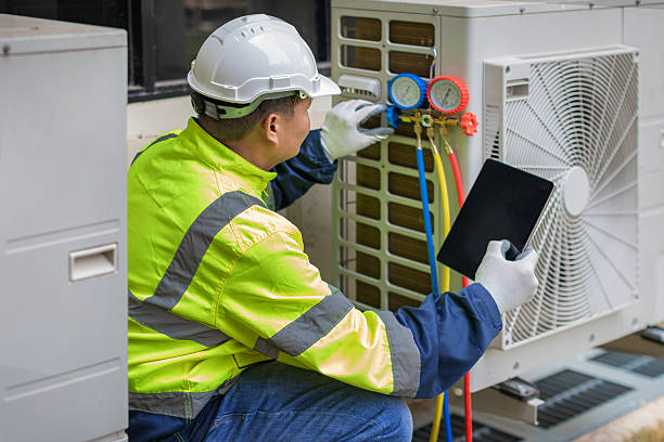 Professional Hvac technician working in Hurley, WI